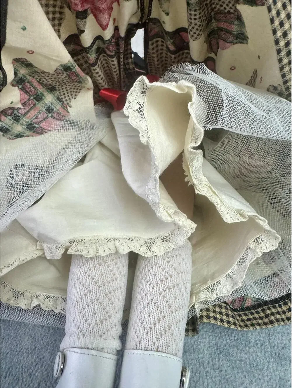 vintage daisy kingdom doll 1991 country christmas decor‎ plaid dress